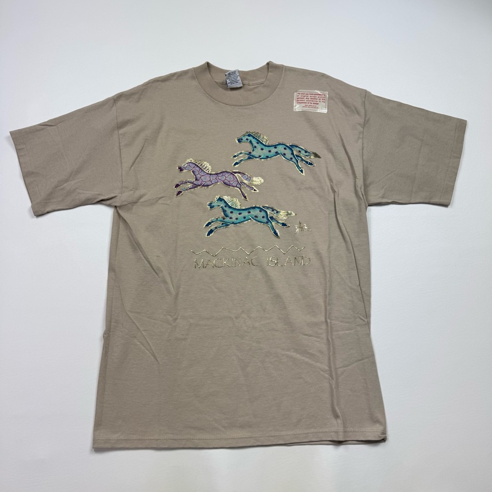 NWOT! VTG 90’s Mackinac Island Short Sleeve T-Shirt Size XL
